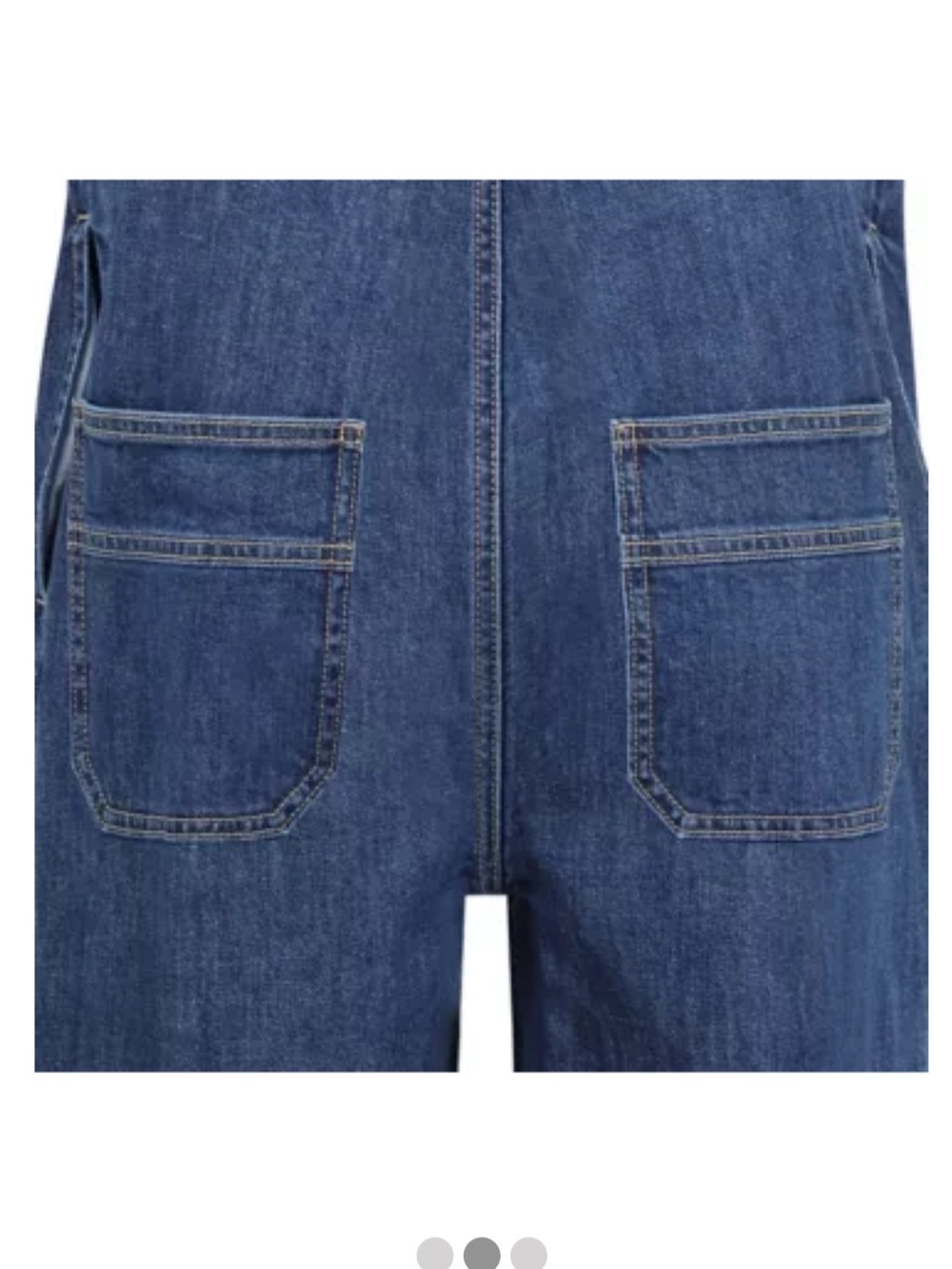 Molly Yeh Women's Easy Denim Overalls Plus Size 2X Wide leg adjustable straps - Picture 4 of 16